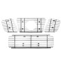 [US Warehouse] Polished Aluminum Car Main Upper Grille and Lower Bumper Billet Grille for 2004-2007 Nissan Titan/ Armada